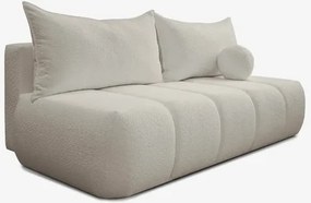 Sofa z Funkcją Spania SARIA Kremowa Boucle Nowoczesna