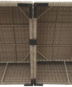 Zestaw rattanowy MALIBU dla 8 osób (cappuccino)