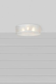 Biała lampa sufitowa z tekstylnym kloszem Haru – Markslöjd