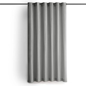 Szara aksamitna zasłona częściowo zaciemniająca (dimout) 265x300 cm Velto – Filumi