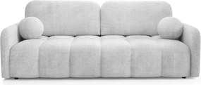 Sofa ZEN Rozkładana Dwuosobowa Szara Szenil Japandi