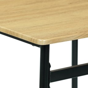 Zestaw jadalniany Industrial z 4 krzesłami, 110 x70 x 76 cm, dziki dąb