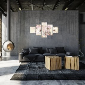 Obraz - Kwiaty malarstwo (125x70 cm)