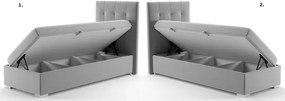 Pojedyncze łóżko boxspring Saniko 90x200 - 32 kolory