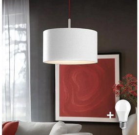 Eglo - LED Lampa wisząca TUNJA 1xE27/60W/230V biała