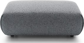 Popielata melanżowa pufa na nóżkach K1-C61