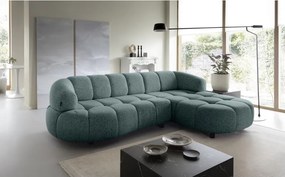 Narożnik VELPA S z elektryczną regulacją siedziska Prawostronny wolnostojący w tkaninie PUENTE 39 WERSAL