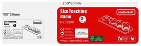 Masterkidz gra nauka liczenia kolorów rozmiarów układanka montessori