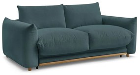 Niebieska rozkładana sofa 214 cm Ernest – Bobochic Paris