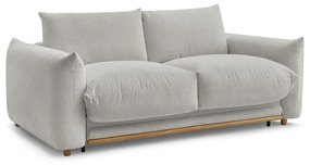 Jasnoszara rozkładana sofa 214 cm Ernest – Bobochic Paris