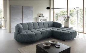 Narożnik VELPA S z elektryczną regulacją siedziska Prawostronny wolnostojący w tkaninie PUENTE 94 WERSAL