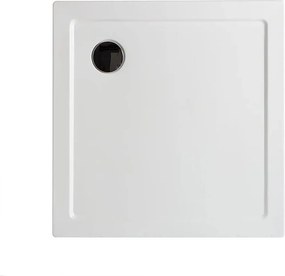 Brodzik kwadratowy "Aosta" z cienkiego akrylu i błyszczącego białego ABS cm 90x90h