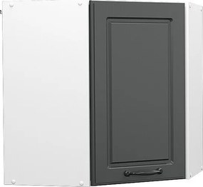 Szafka wisząca narożna antracytowy domek wiejski 57x34.1x60 r-line