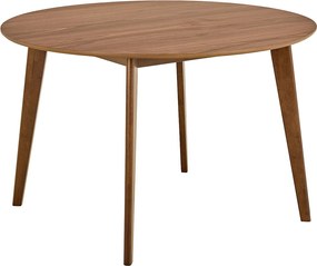 Stół okrągły Lumo 120 cm – styl skandynawski, kolor orzech włoski lakierowany