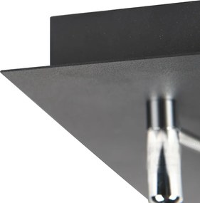 Designerski reflektor czarny 2-światłowy regulowany - Nox