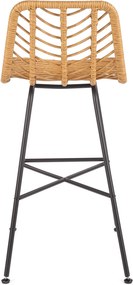 Rattanowy hoker z oparciem H97