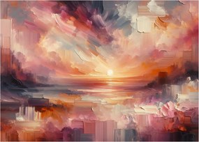 Obraz na szkle - Malowane zorze (70x50 cm)
