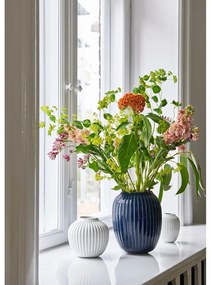 Biały kamionkowy wazon Kähler Design Hammershoi, wys. 10 cm