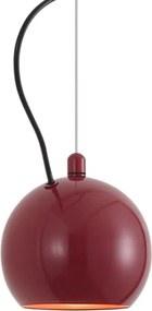 Designerska lampa wisząca czerwona do systemu szynowego 1-fazowego - Slimline Sara