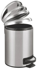 Kosz na śmieci ze stali nierdzewnej LEMAN, Easy Close, 3 l, WENKO