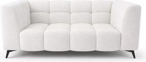 (Wyprzedaż) Sofa Bella 2-osobowa w kremowej tkaninie boucle