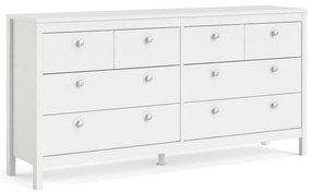 Biała niska komoda 159x80 cm Madrid – Tvilum