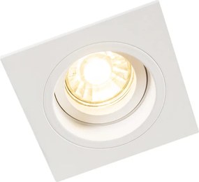 Inteligentny reflektor wpuszczany kwadratowy biały z WiFi GU10 - Chuck