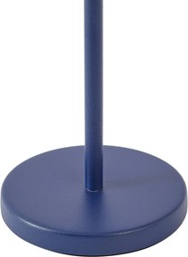 Lampa stołowa niebieska z LED IP54, ładowalna ze stacją ładującą - Squirrel