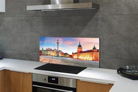 Panel Szklany Świt nad Warszawskim Starym Miastem