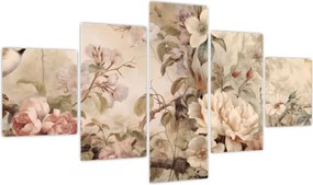 Obraz - Obraz ptaka w stylu vintage (125x70 cm)