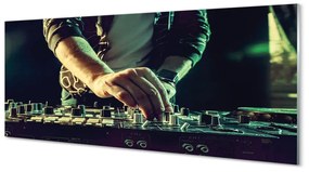 Szklany Panel Konsola DJ słuchawki