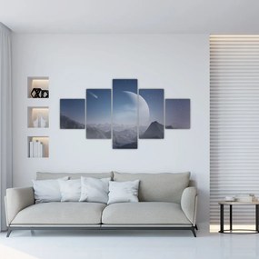 Obraz - Niebo nad skałami (125x70 cm)