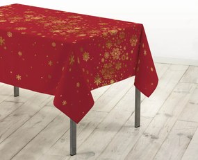 Obrus ze złotymi płatkami śniegu, 150 x 300 cm, CONSTELLATION