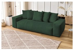 Zielona sztruksowa sofa 280 cm Voltaire – Bobochic Paris