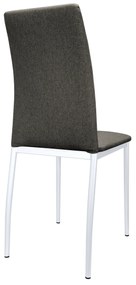 Krzesło tapicerowane ALAN stelaż biały Sawana 05