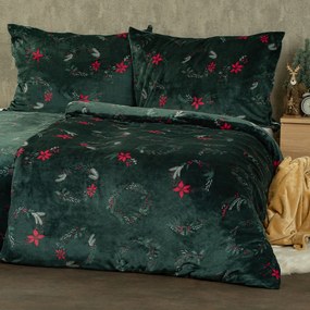 4Home Pościel mikroflanela Poinsettia, 140 x 200 cm, 70 x 90 cm, 140 x 200 cm, 70 x 90 cm