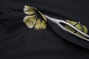 PrzytulneMieszkanie.pl PrzytulneMieszkanie.pl Pościel z mikrofibry FOUR LEAF CLOVER czarne Rozmiar pościeli: 70 x 90 cm | 140 x 220 cm