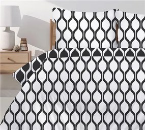 Pościel bawełniana Premium Bielbaw 160x200 Imo czarna GRENO