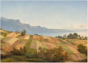 Obraz - Alexandre Calame, Swiss Landscape, reprodukcje (70x50 cm)