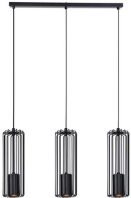 Czarna loftowa lampa wisząca nad stół - S775 A7-W54