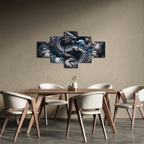 Obraz – Smok w dymie (125x70 cm)