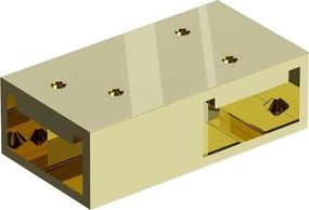 Mexen Uni-T łącznik T do wsporników ściennych, złoty - 800-09-50