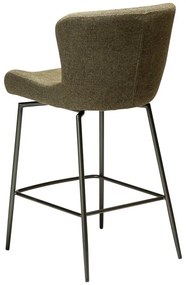 Tapicerowany hoker w kolorze khaki (wysokość siedziska 67,5 cm) Glam – DAN-FORM Denmark