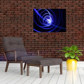 Obraz niebieskich spiral (70x50 cm)