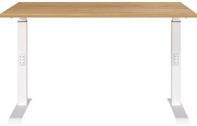Biurko z regulacją wysokości z blatem w dekorze dębu 80x120 cm Downey – Germania