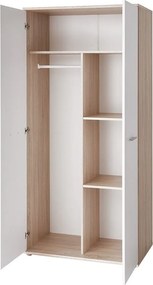 Szafa DINO 2D dąb/biała