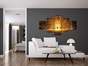 Obraz świetlistego dysku (125x70 cm)