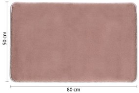GEDY 96FY508010 Fuzzy dywanik łazienkowa różowy, 50 x 80 cm