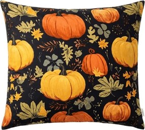 Poszewka na poduszkę z mikrofibry ORANGE PUMPKINS 45x45 cm, kolorowa
