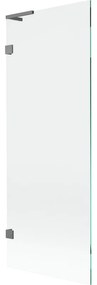 Mexen Lunar L parawan nawannowy 1-skrzydłowy 70 x 150 cm, transparent, gun metal - 897L-070-000-95-00